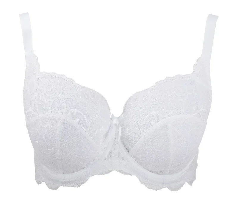 Andorra White Full Cup Bra - Panache