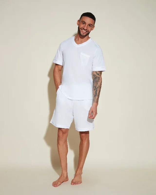 Men's Short Sleeve Top & Shorts Pajama Set