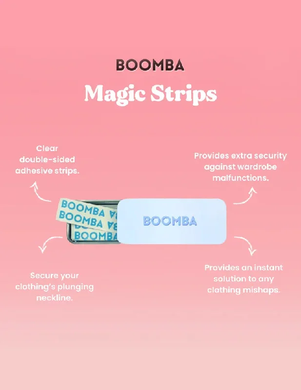 Boomba Magic Strips Clear Double Sided Adhesive