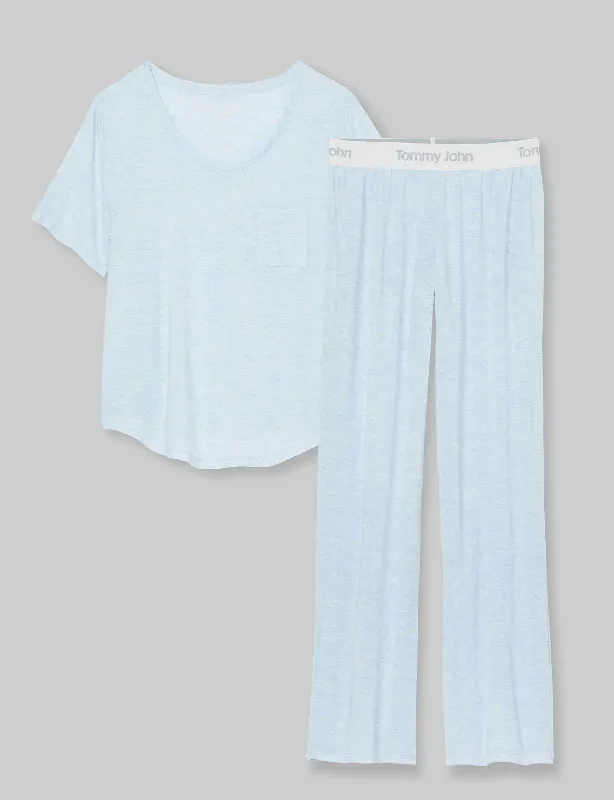 Women's Second Skin Sleep Pocket Tee & Pant Set