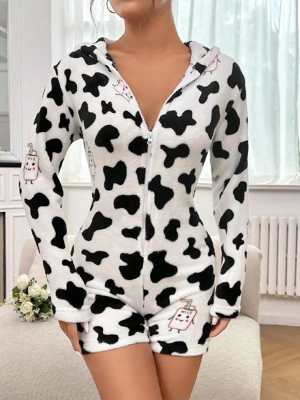 cow-long-sleeve-playsuit