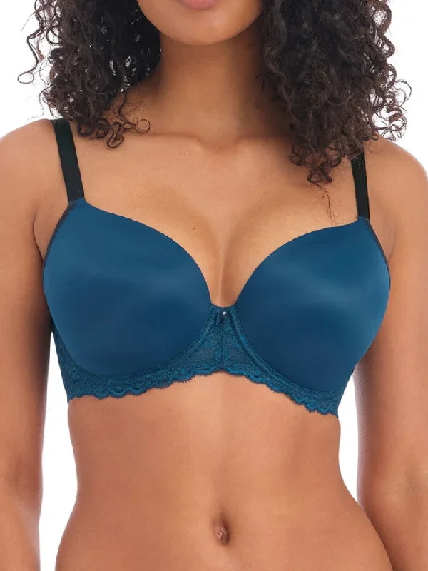 Offbeat Moulded Demi T-Shirt Bra - Poseidon