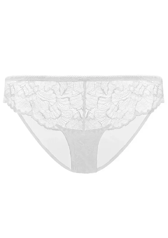 HSIA Blossom Lace Light Gray Bikini Underwear