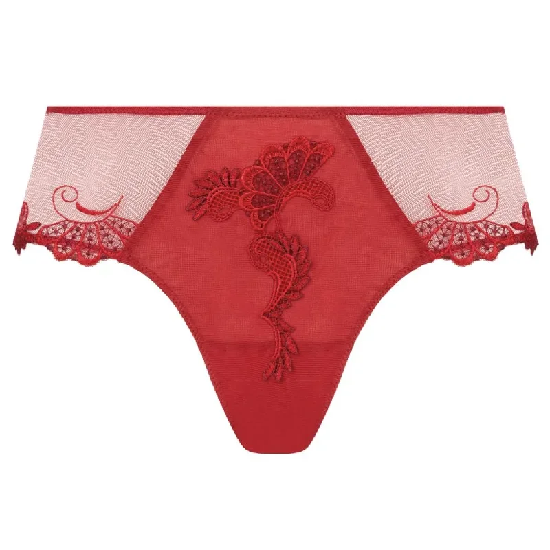 Lise Charmel Dressing Floral Boyshort in Red BCC0488