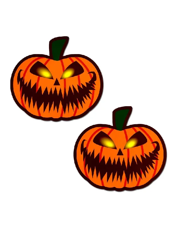 Pastease PUM-3Terrifying Jack O' Lantern Nipple Covers