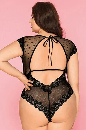 queen-sheer-floral-lace-teddy-black