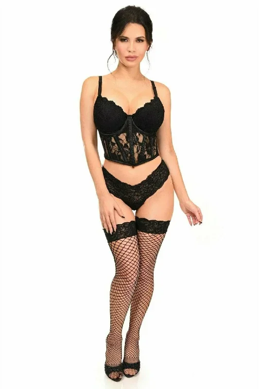 sexy-black-sheer-lace-underwire-waist-cincher-corset