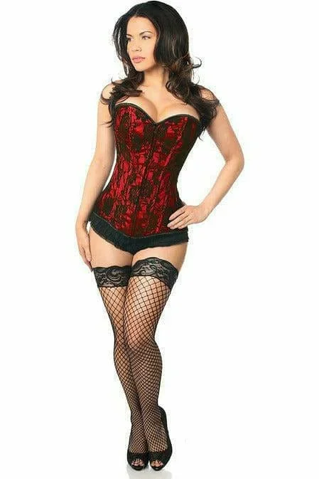 sexy-red-lace-front-zipper-corset