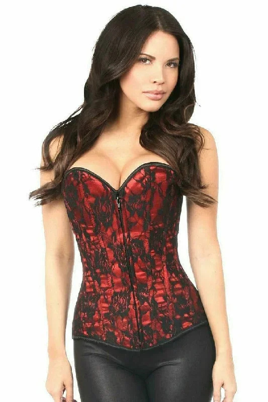 sexy-red-lace-front-zipper-corset