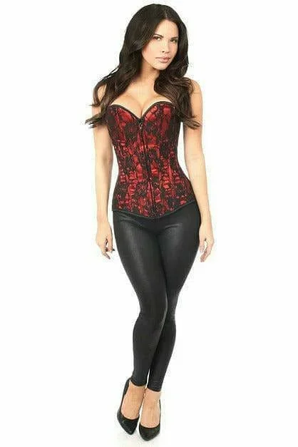 sexy-red-lace-front-zipper-corset