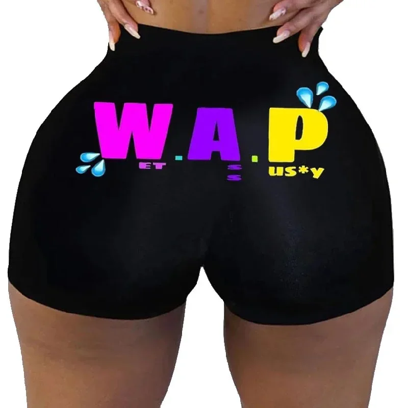 sexy-women-shorts-womens-summer-clothing-candy-snack-wap-graphic-high-waist-biker-booty-shorts-wholesale-cheap-stuff