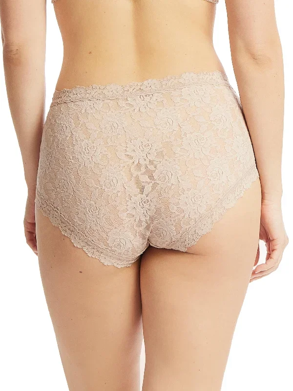 Signature Lace High Rise Boyshort Chai