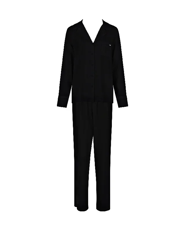 tarcon-eco-viscose-long-pyjama-set-black