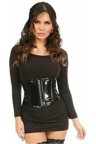 top-drawer-black-patent-steel-boned-mini-cincher