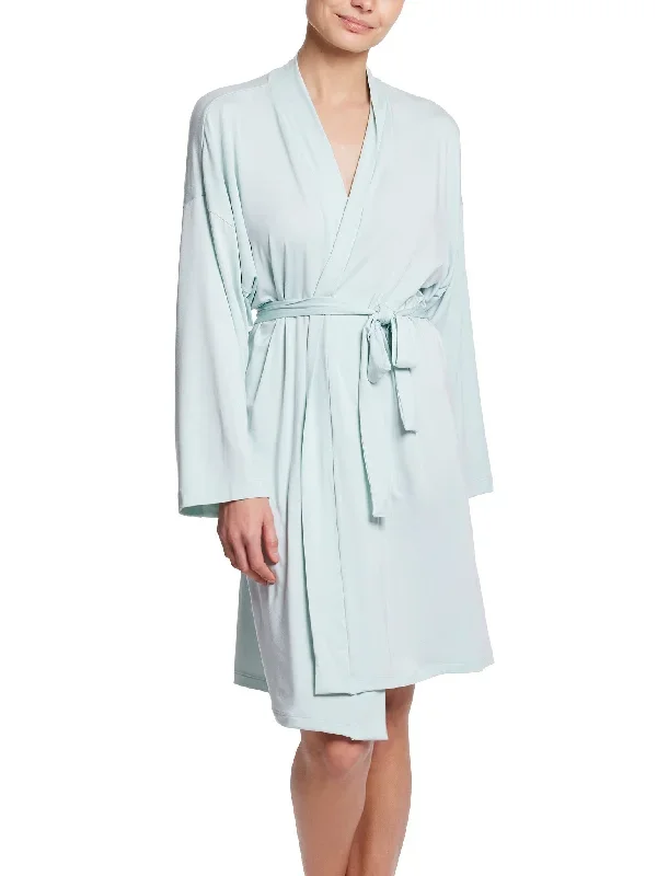 Unwind Knee Length Robe Low Tide Blue