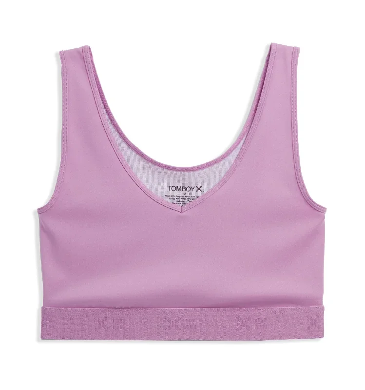 V Neck Compression Top LC - Sugar Violet