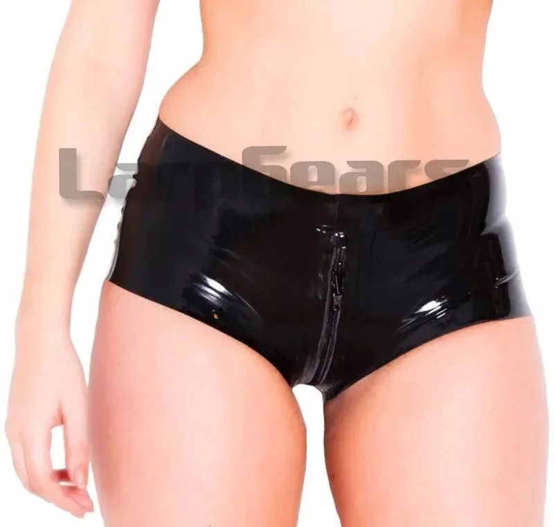 woman-latex-shorts-lingerie-crotch-zipper-latex-rubber-underwear-panties-plus-size-custom-made