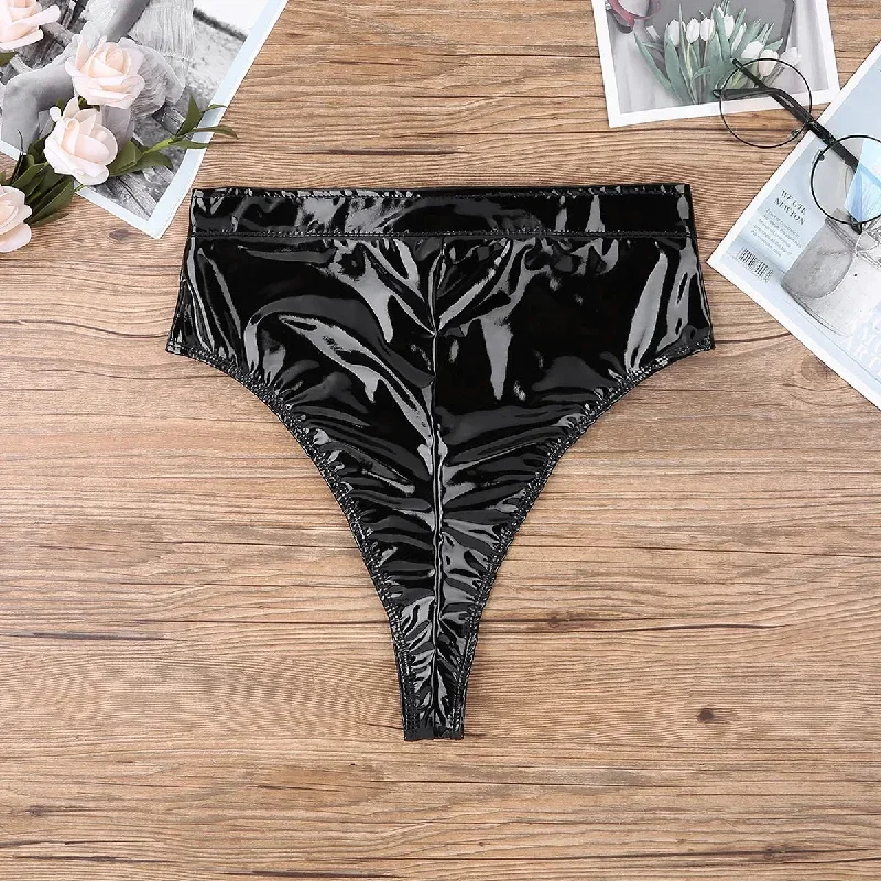 women-lingerie-sexy-panties-wetlook-pvc-high-cut-zippered-with-belt-briefs-underwear-underpants-ladies-fashion-punk-clubwear