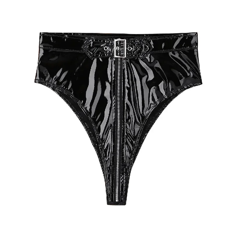 women-lingerie-sexy-panties-wetlook-pvc-high-cut-zippered-with-belt-briefs-underwear-underpants-ladies-fashion-punk-clubwear