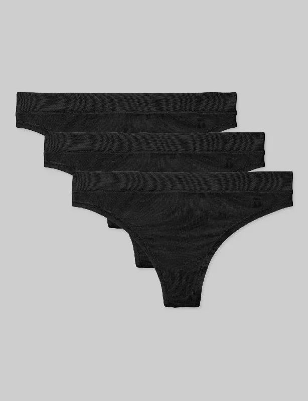 Women's Second Skin Thong (3-Pack)